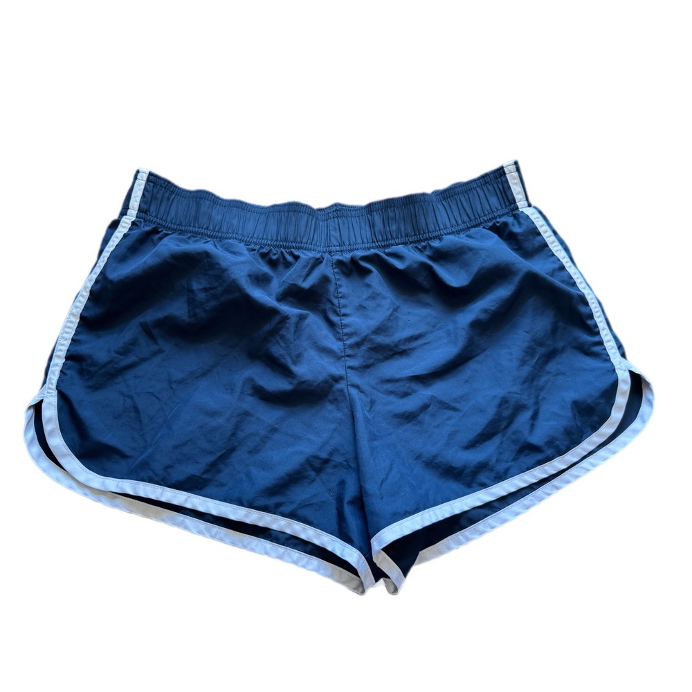PINK Victoria's Secret Dolphin Shorts Women S‎ Navy Blue Good Distressed Logo